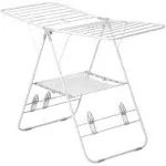 57 in. L x 37 in. H White Heavy-Duty Gullwing Portable Drying Rack