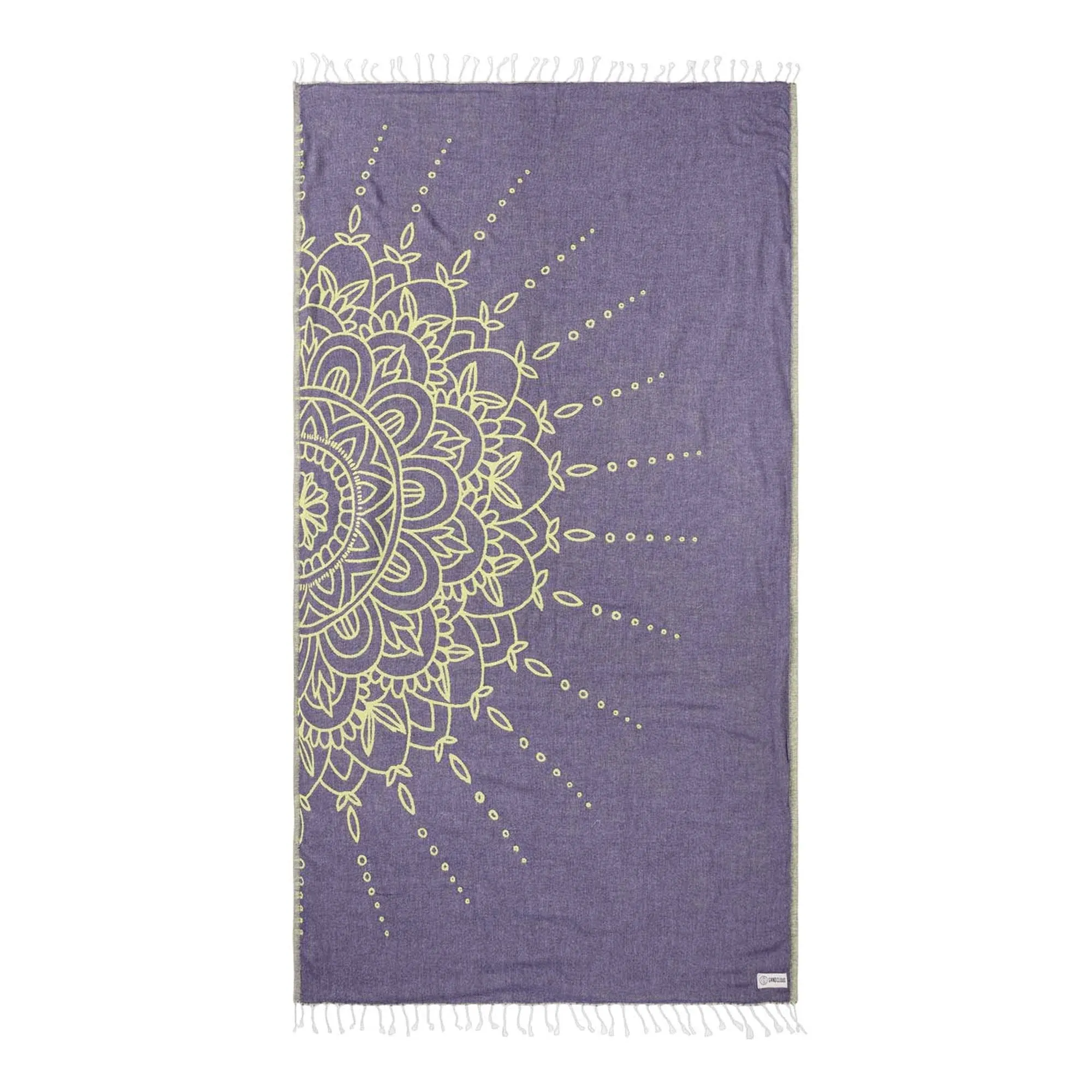 Sand Cloud Flower Mandala Grape - Sand-Free, Sand Resistant, Fast-drying Turkish Beach Towel