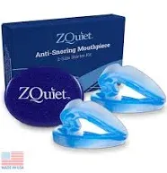 Anti Snoring Mouthpiece Starter Pack with 2 Sizes Living Hinge Open Front Design