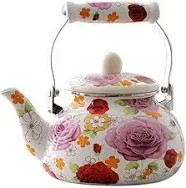 OLYTARU Floral Teapot