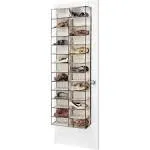 26-Section OTD Polycotton 13 Tiers Shoe Shelves - Espresso - 6&#034; x 22&#034; x 63&#034;