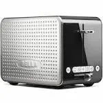 Bella 2 Slice Toaster with Wide Slots, Touchscreen - Removable Crumb Tray, Adjustable Browning Control with Multiple Settings