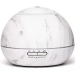 Hathaspace Marble Essential Oil Aroma Diffuser, 350ml Aromatherapy Fragrance Diffuser and Ultrasonic Cool Mist Room Humidifier,