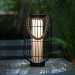 pearlstar Large Solar Powered Lantern Outdoor-Heavy Duty Metal Hanging Lights...