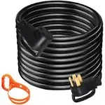 VEVOR 50ft 50a Rv Extension Cord Power Supply Cable 6 Awg Camper Rv Power Line Safety