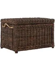 happimess Jacob Wicker Storage Trunk - Brown