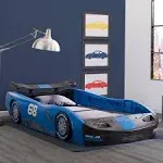 Delta Children Turbo Race Car Bed Blue Twin