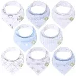 8-Pack Organic Bandana Bibs (Constellation)