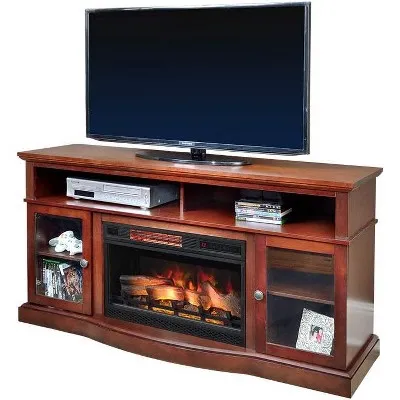 Chimneyfree Walker Infrared Electric Fireplace Entertainment Center in Cherry - 25MM5326-C245