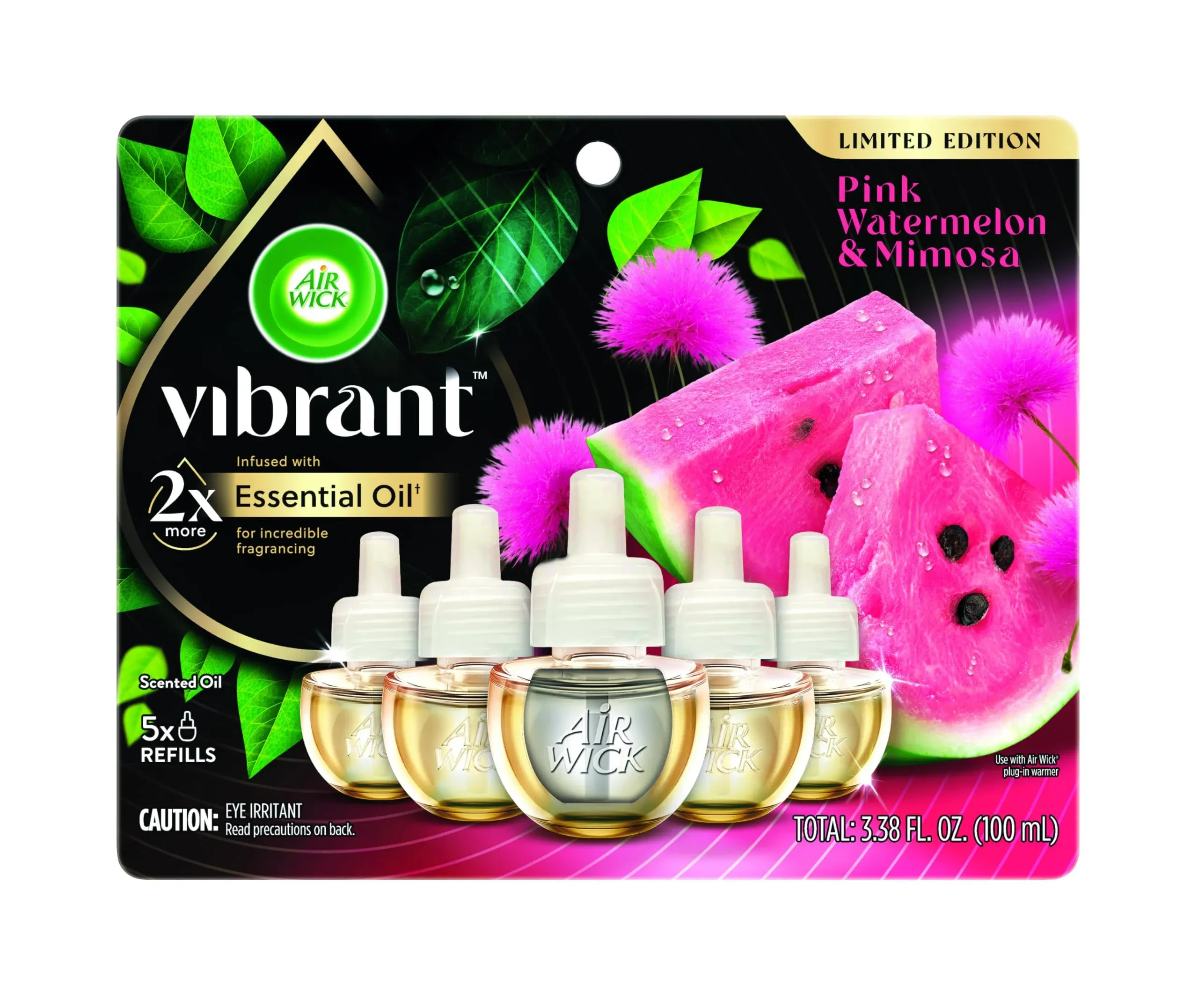 Air Wick Scented Oil - Vibrant Refill Pink Watermelon & Mimosa 5 Ct.