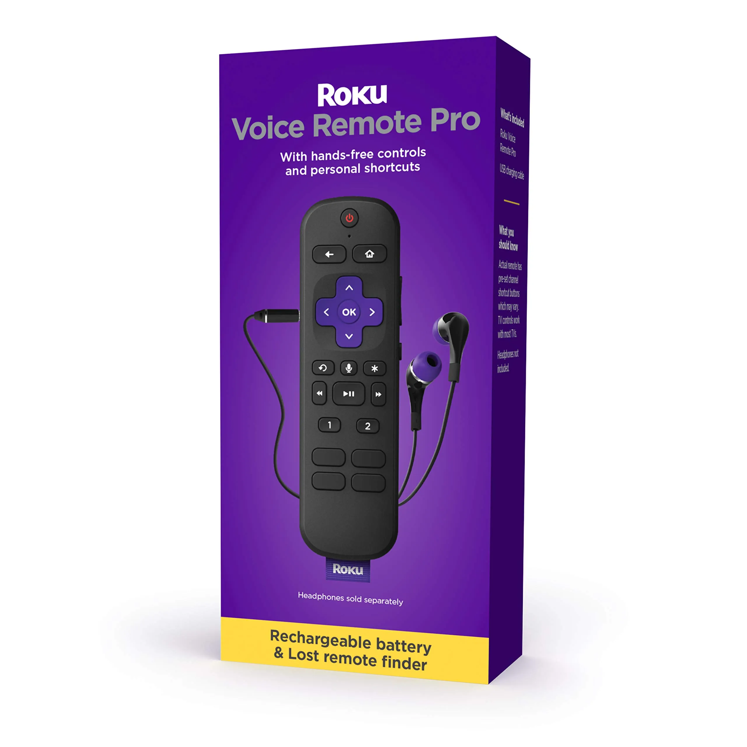 Voice Remote Pro | Rechargeable TV Remote Control with Hands-Free Voice Controls