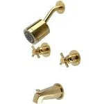 Kingston Brass KBX8143DX Concord Two-Handle Tub and Shower Faucet,