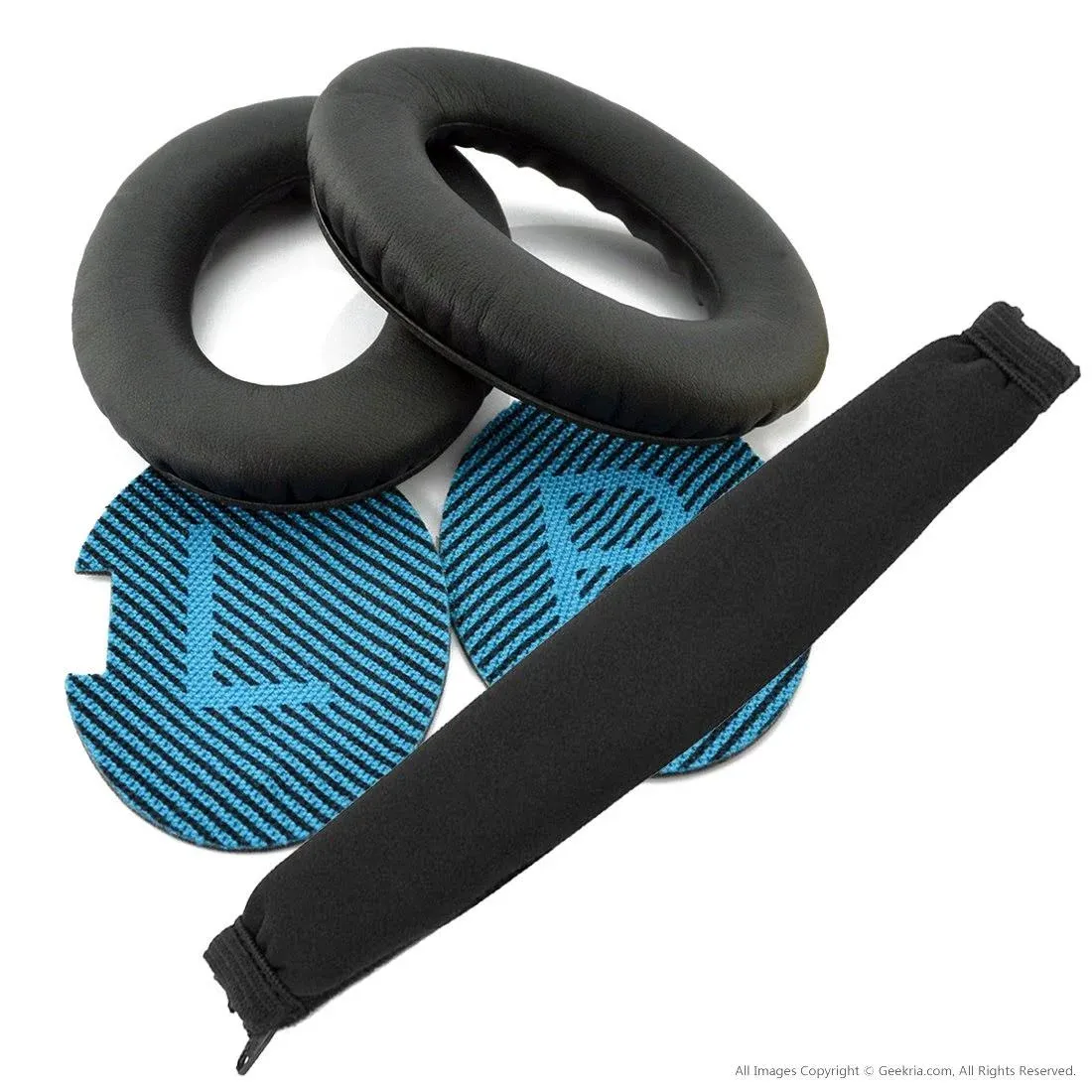 Geekria Headphone Replacement Ear Pad and Headband for Bose QuietComfort QC25 QC35,