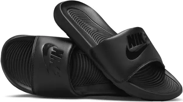 Men's Nike Victori One Slide (Black/White) 8