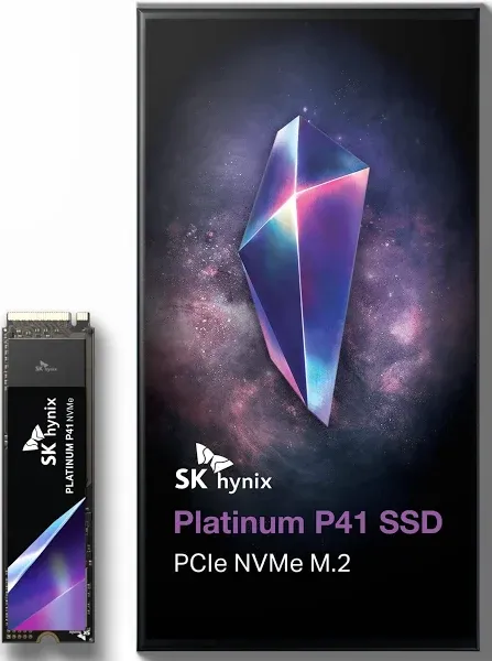 SK Hynix Platinum P41 PCIe NVMe Gen4 M.2 2280 Internal Gaming SSD