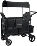 WONDERFOLD W2 Elite Double Stroller Wagon, Elite Black