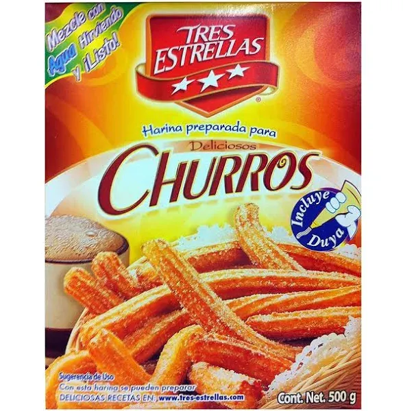 Tres Estrellas Churros Flour Mix 17.6 oz (Pack of 2)