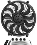 Derale 17&#034; High Output Single RAD Pusher/Puller Fan with Standard Mount Kit