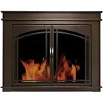 Pleasant Hearth FN-5701 Fenwick Fireplace Glass Door, Oil Rubbed Bronze, Medium