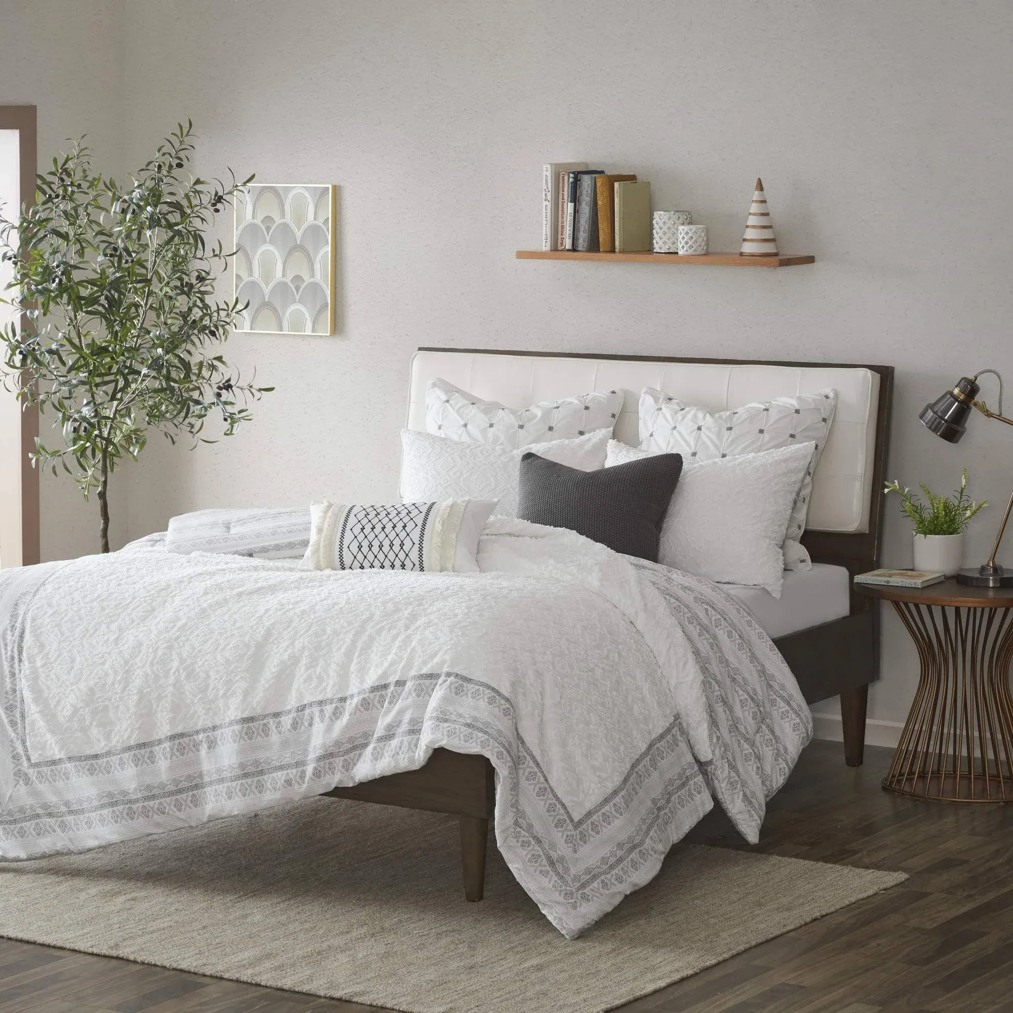 The Curated Nomad Natoma Valley Grey Reversible Cotton Comforter Set