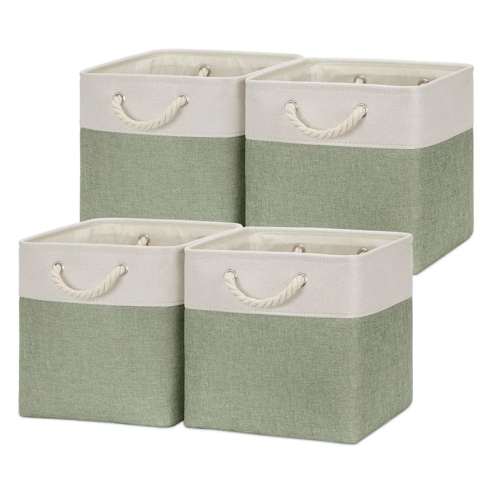 Temary Cube Storage Baskets for Shelves 12 Inch Storage Cubes 4pack Fabric