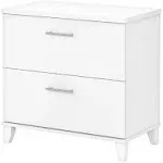 Bush Furniture Somerset 2-Drawer Lateral File Cabinet Letter/Legal White 30&#034;