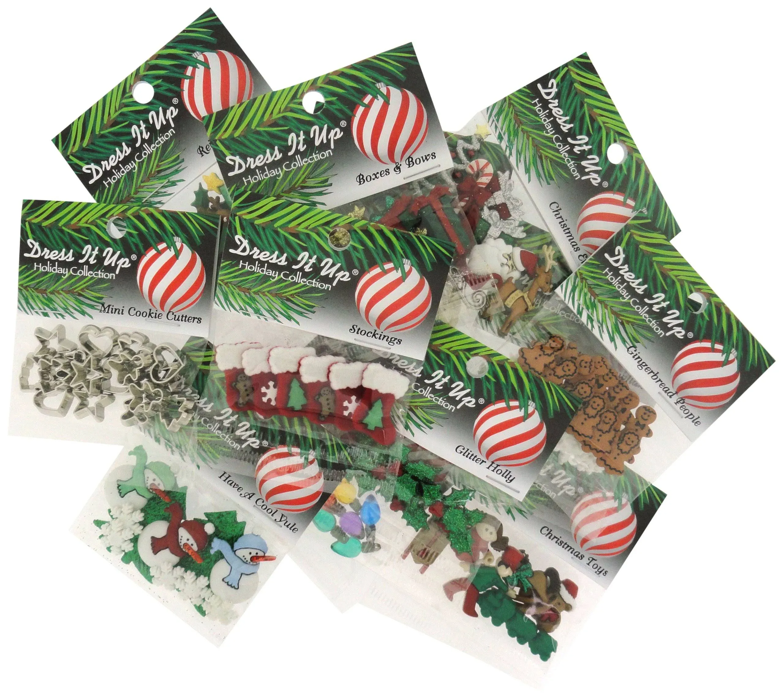 Dress It Up Buttons Christmas 12 Pack Assortment