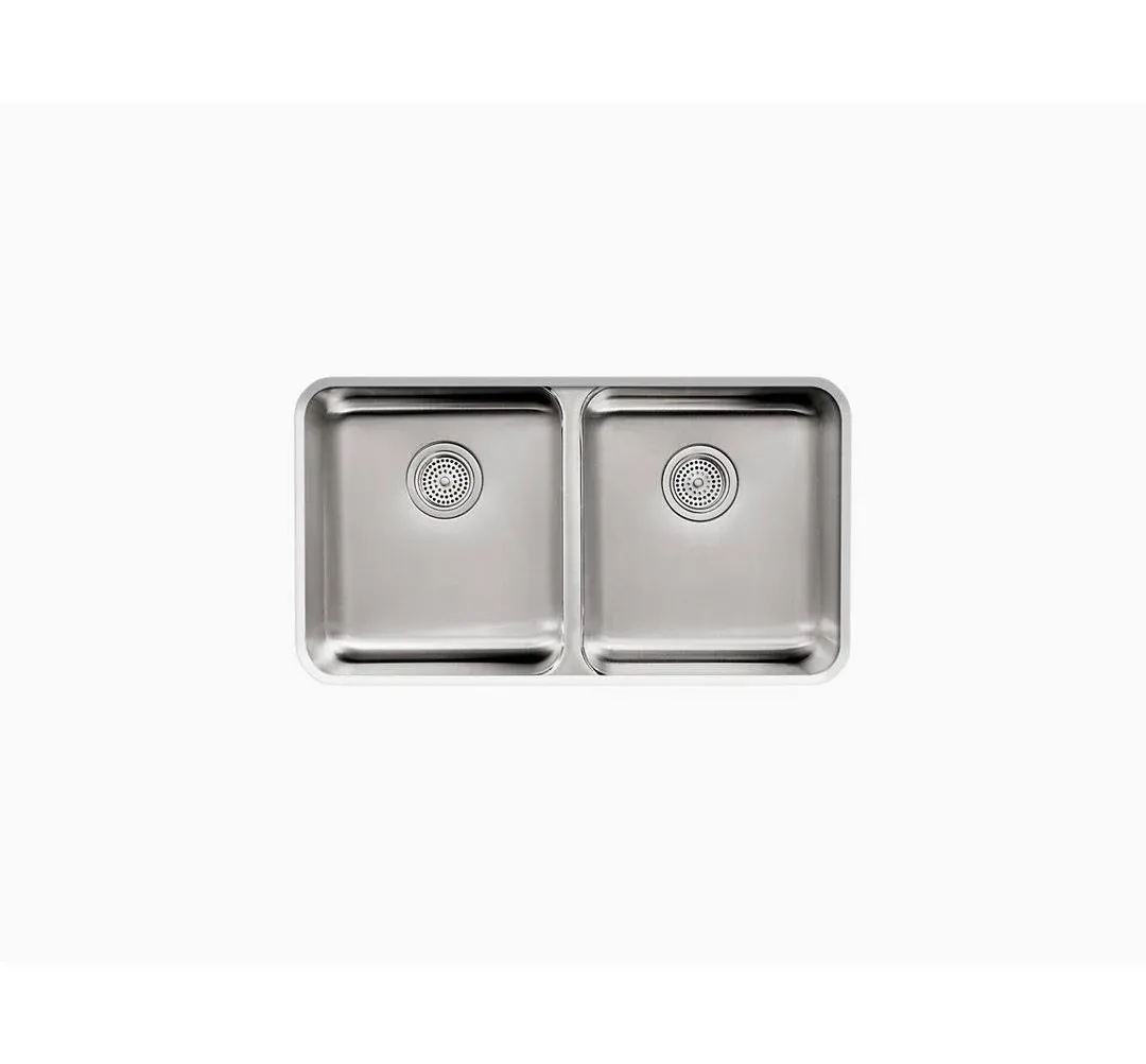 KOHLER K-3350 Undertone 31-1/2" undermount double-bowl kitchen sink