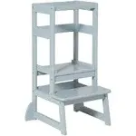 SDADI LT05G Mother&#039;s Helper Adjustable Height Kids Kitchen Step Stool, Gray