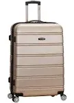 Rockland 28 in Expandable ABS Dual Wheel Spinner, Champagne