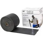 CanDo Low Powder Exercise Band - 50 yard roll - Black - x-heavy