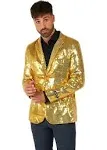 Suitmeister Men's Sequins Gold Blazer, Medium