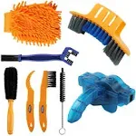 8 Pieces Precision Bicycle Cleaning Brush Tool Including Bike Chain Scrubber