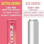 Gorgie Bestsellers Variety, Sugar-Free Natural Energy Drink Sparkling, Healthy Energy Drinks - Green Tea, Biotin, B Vitamins -150mg Caffeine, Vegan,