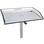 Magma Bait-Filet Mate Table w-LeveLock Mount - 20" - White-Black