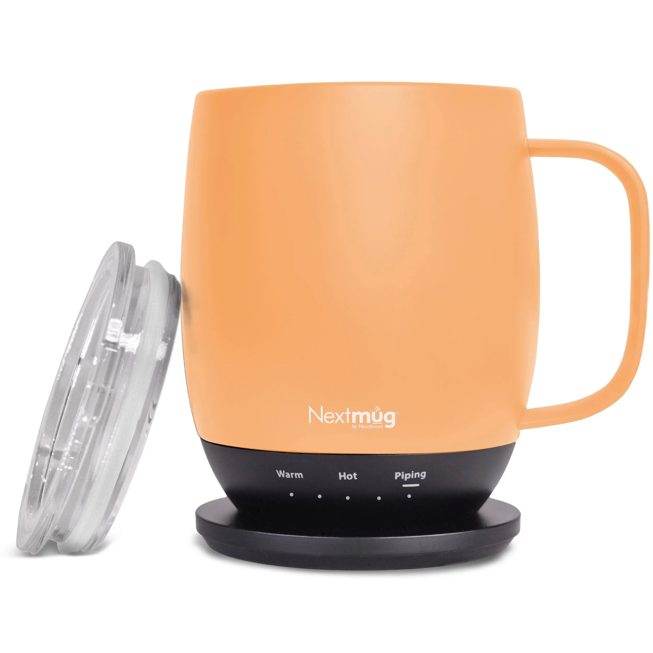 Nextmug Temperature-Controlled Self-Heating 14-oz Mug,Peach