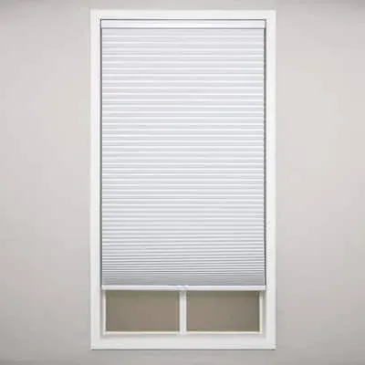 White Cordless Blackout Polyester Cellular Shades - 31 in. W x 48 in. L