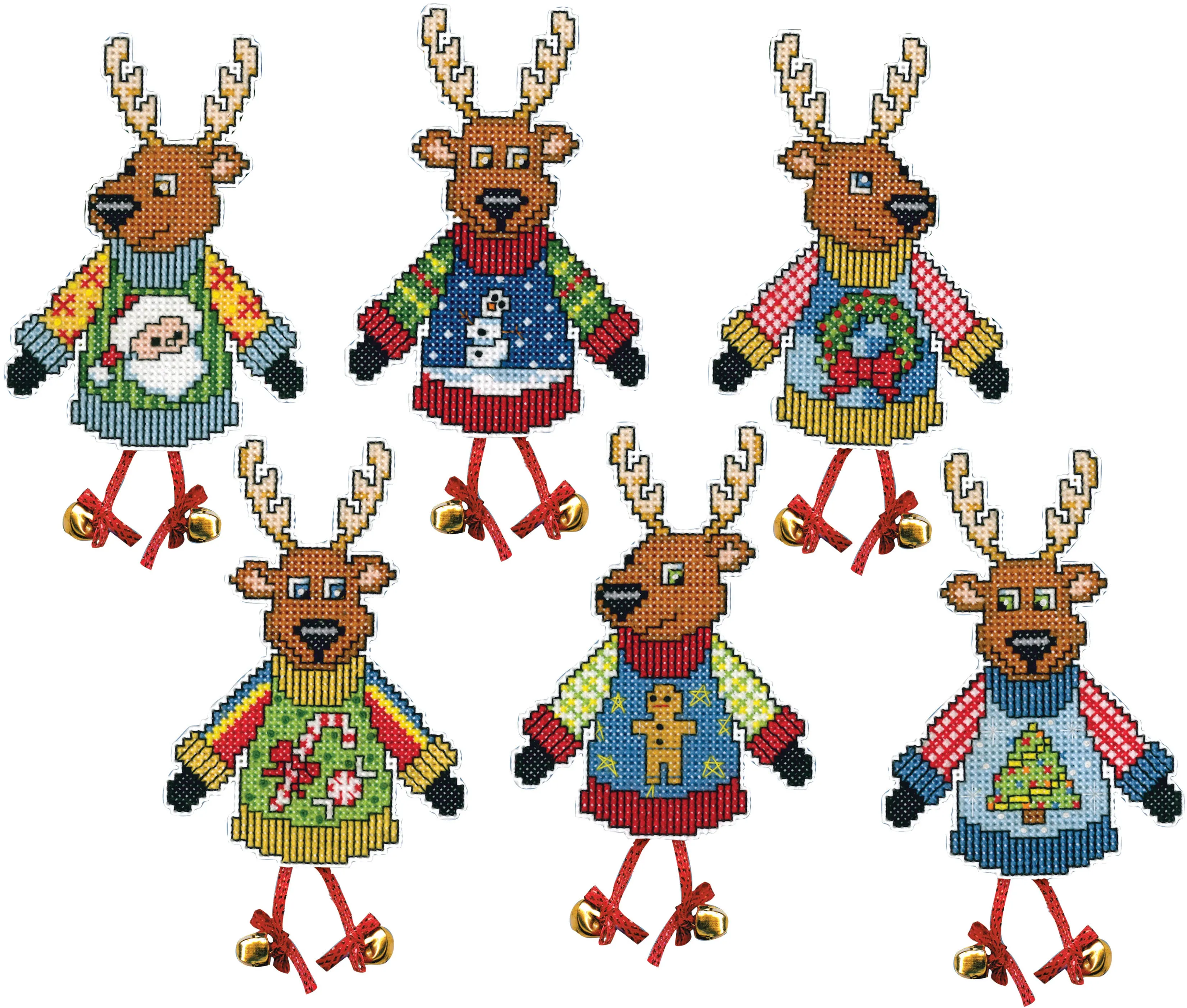 Design Works Ugly Sweater Reindeer Ornament Kit