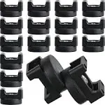 Yookeer 15 Pieces Magnetic Cable Clips Zip Tie Mount Base Black Magnetic Wire Holder Multipurpose Cable Ties Mount Wire Clips Management Base Electrical Cable Ties Supplies for Cable Wire(Classic)