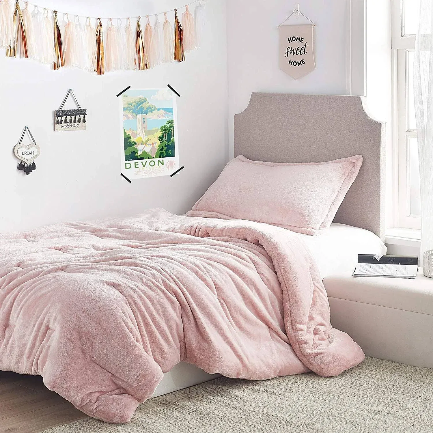 Me Sooo Comfy - Coma Inducer Oversized Comforter Set - Rose Quartz - Twin XL