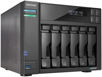 ASUSTOR LOCKERSTOR 6 Gen2 AS6706T 30tb NAS 5x6tb Seagate IronWolf Pro HDD Drives Installed - FREE RAM UPGRADE