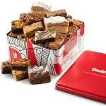 David's Cookies Assorted Brownies & Crumb Cake Gift Basket Tin - Delicious, Fresh Baked Snacks, Gourmet Chocolate Fudge Slices, Brownies Gift Basket