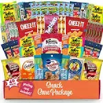 Snack Box Variety Pack 40 Count Candy Gift Basket - College Student Care Prime -