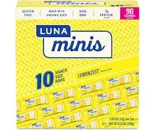 Luna Nutrition Bar Lemon Zest -- 15 Bars