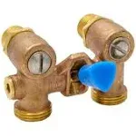 1/2 in. MIP x SWT Brass Dual Washing Machine Valve