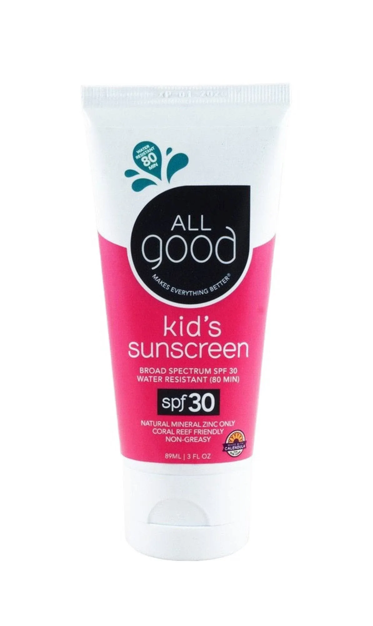 All Good Sunscreen Lotion Kids Tube SPF 30, 3 oz