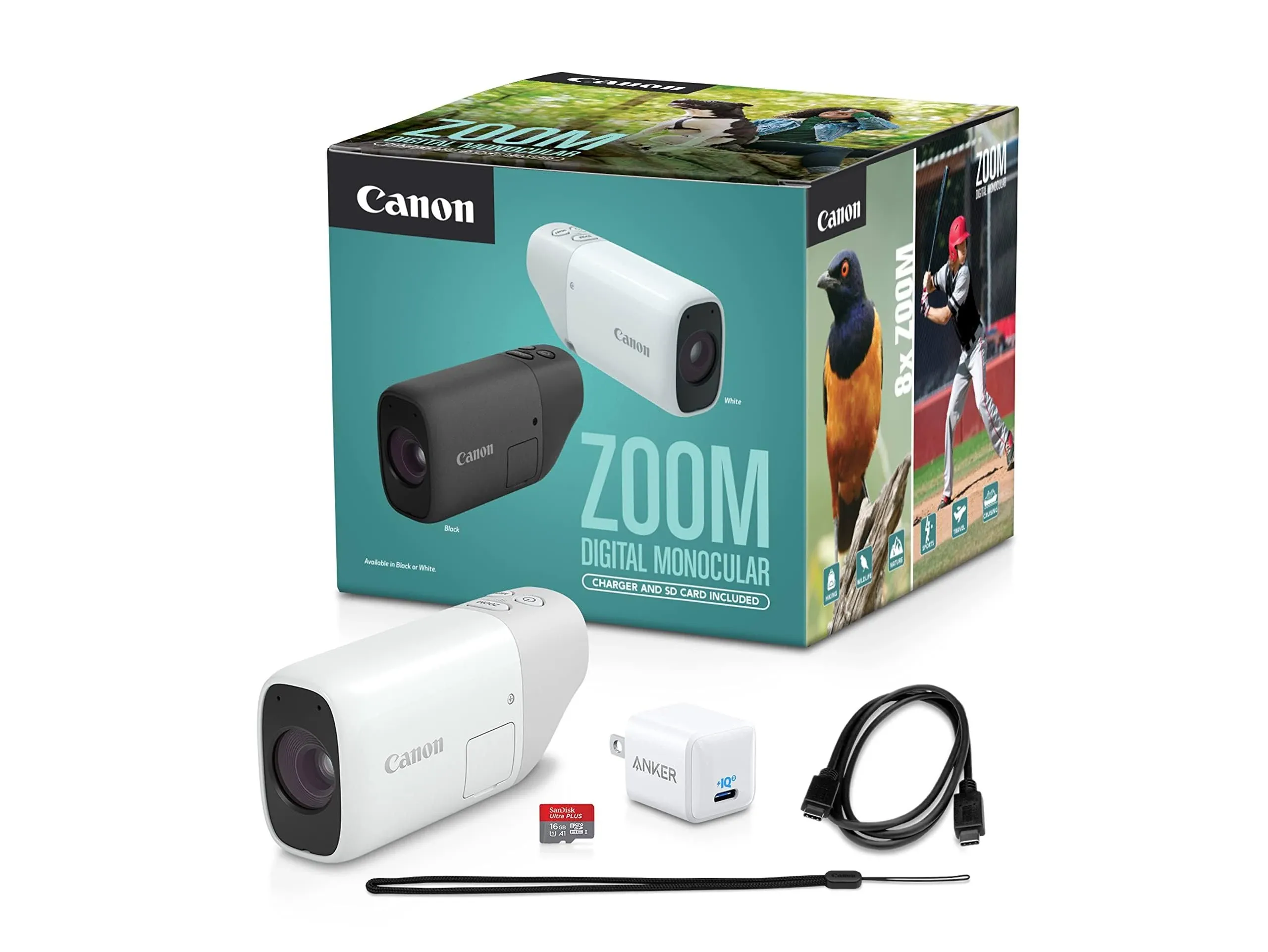 Canon Zoom Digital Monocular (White)