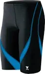 TYR Men's Alliance Splice Jammer, Black/Blue, Size 34