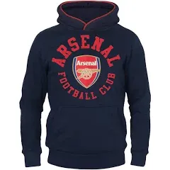 Arsenal FC Official Soccer Gift Boys Fleece Graphic Hoody Blue