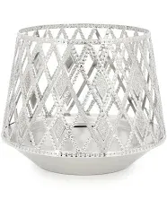 Bath &amp; Body Works Glittery Argyle Three-Wick Candle Holder NWT